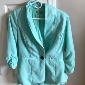 Tiffany blue blazer